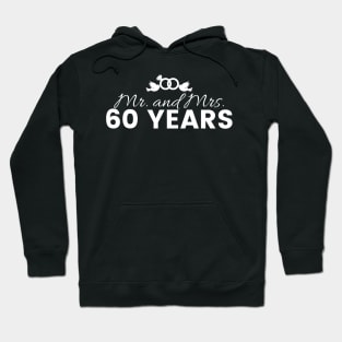 60th Wedding Anniversary Couples Gift Hoodie